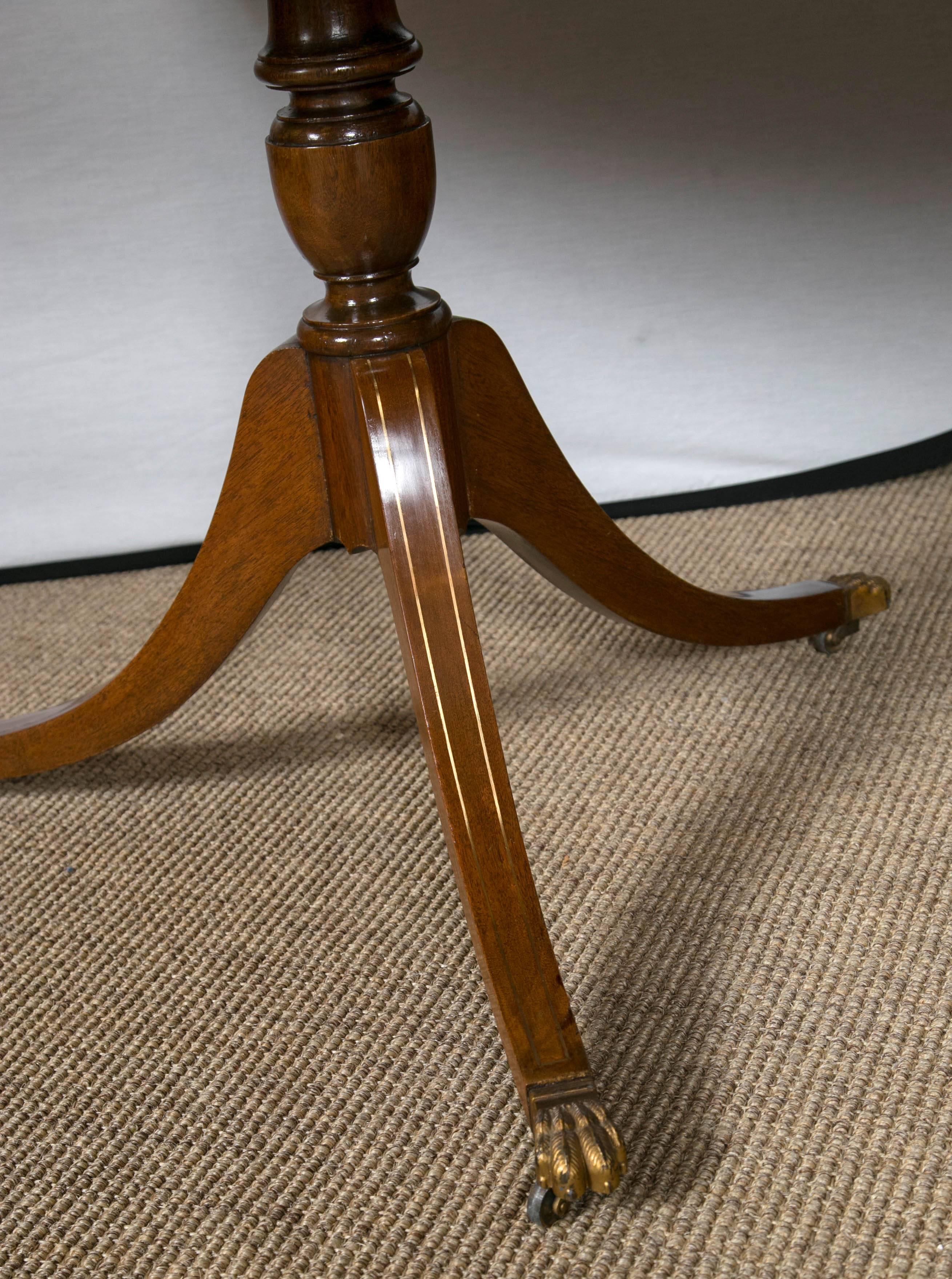 Brass Double Pedestal Dining Table