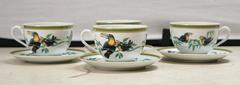 Set of Four Hermès Cups and Saucers
