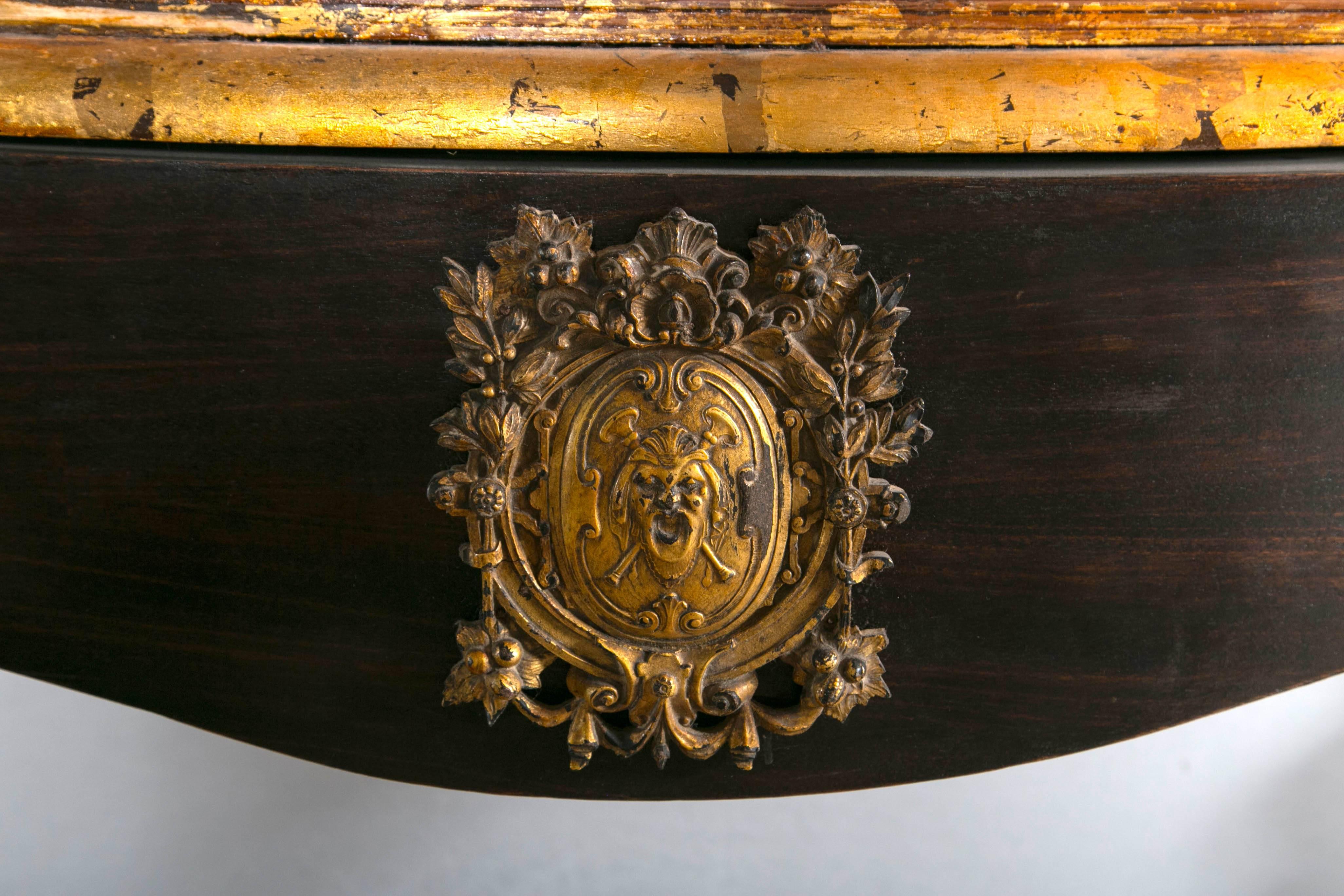 Baroque 19th Century Marble-Top Console For Sale