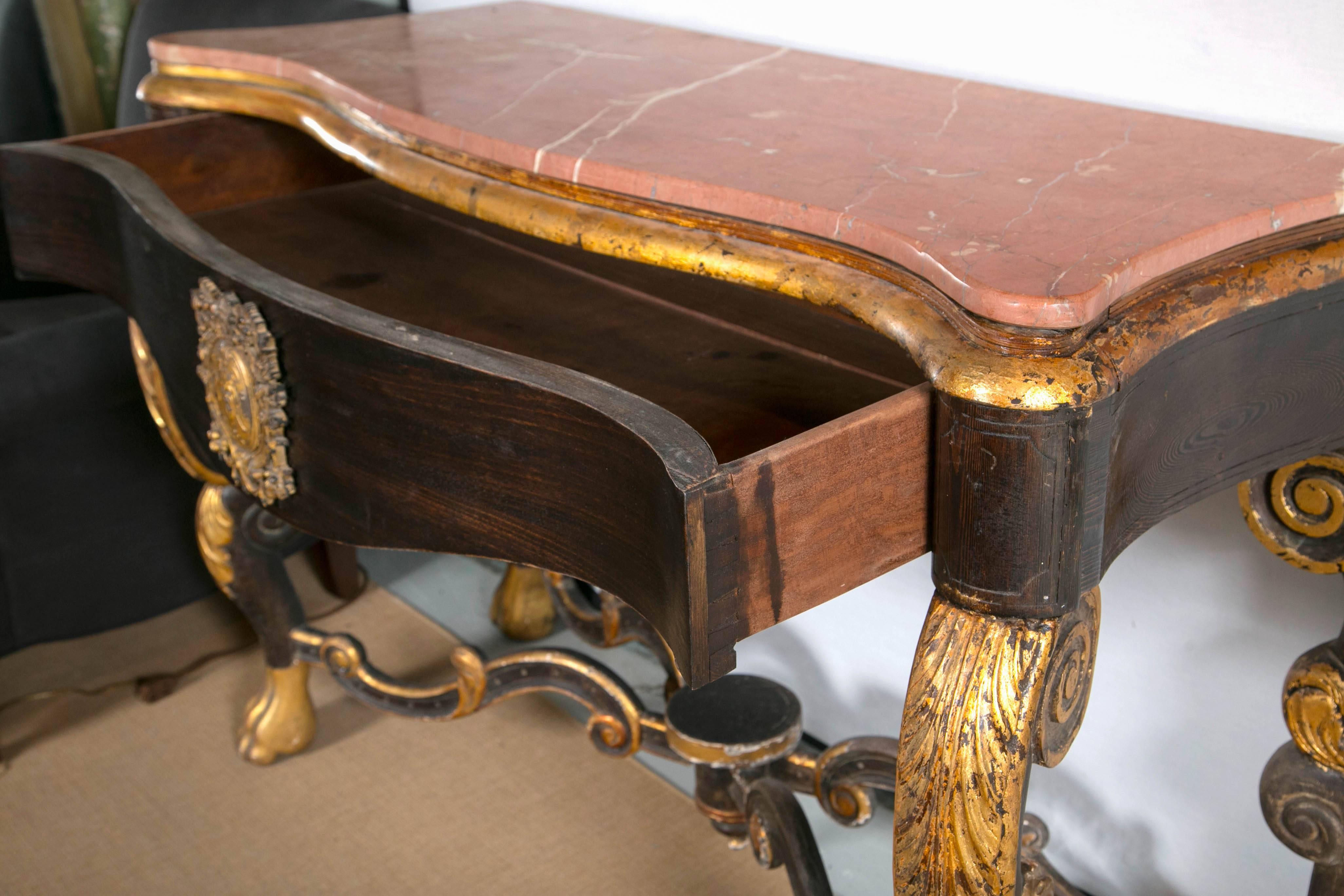 19th Century Marble-Top Console For Sale 5