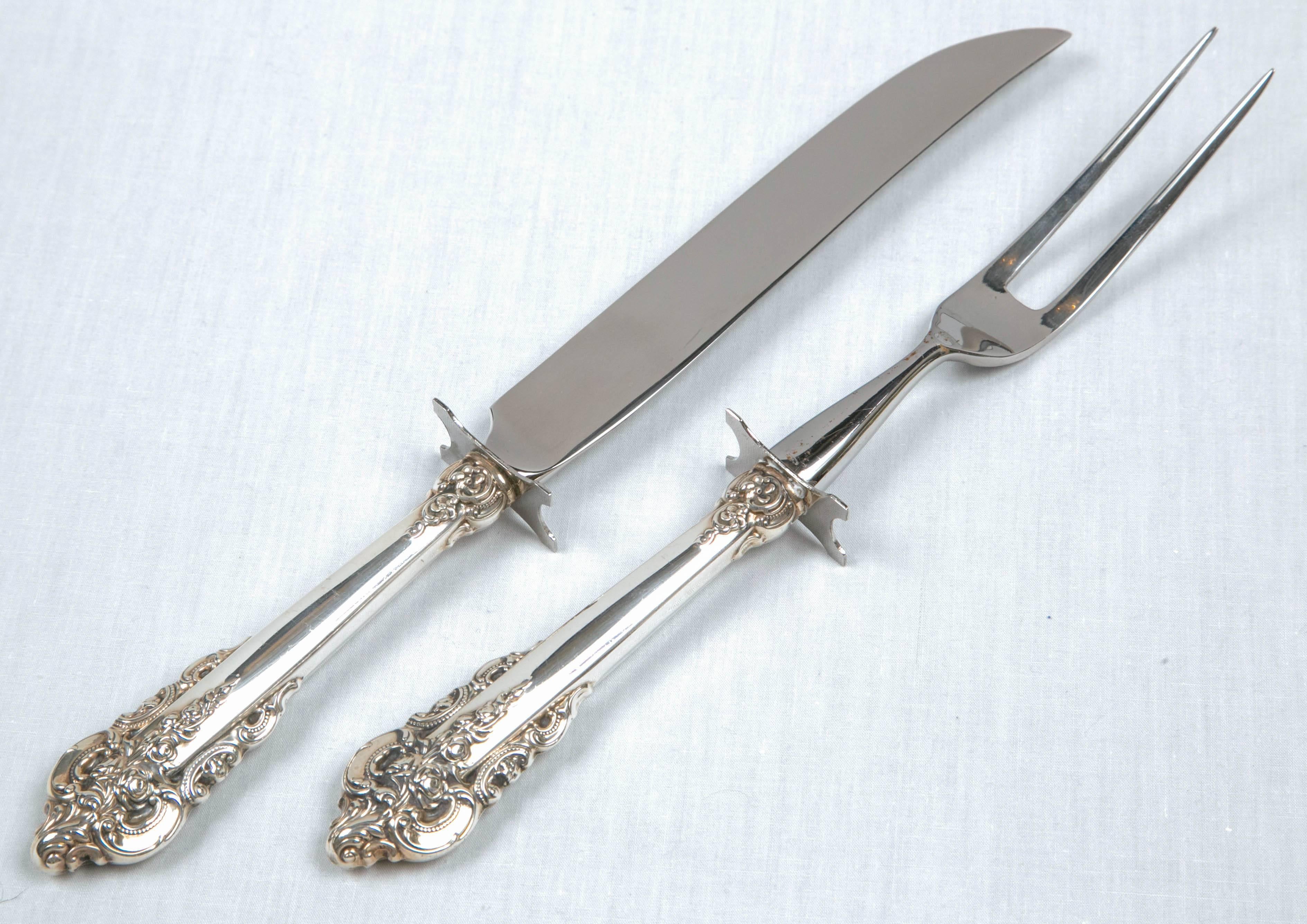 Grand Baroque Flatware Set by Wallace Sterling 2