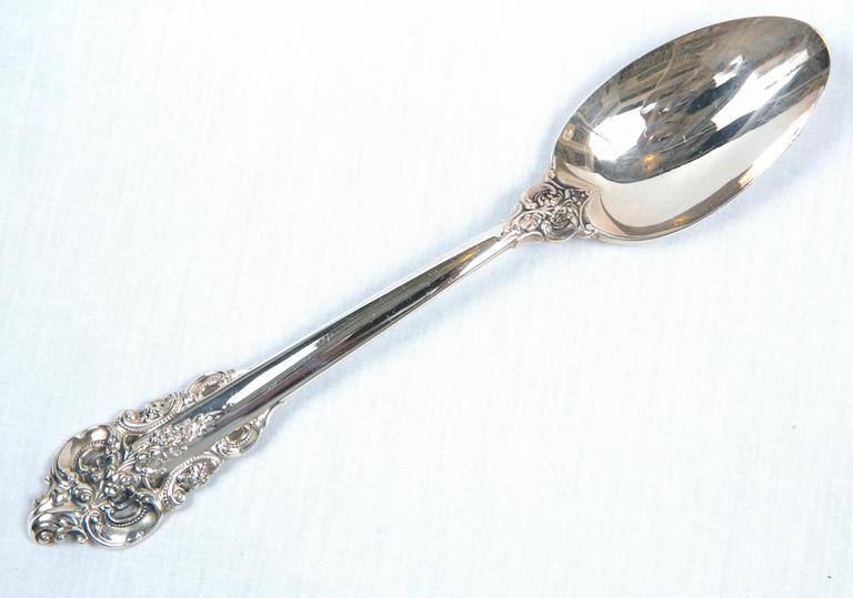 Grand Baroque Flatware Set by Wallace Sterling at 1stDibs