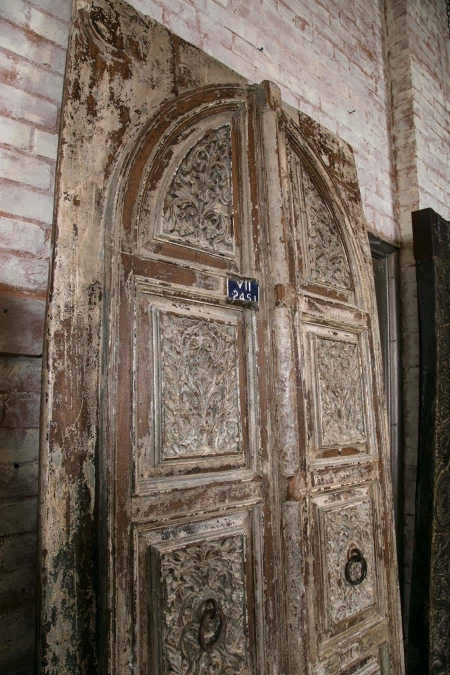 Wood Vintage Set of 20th Century Unique Carved Doors