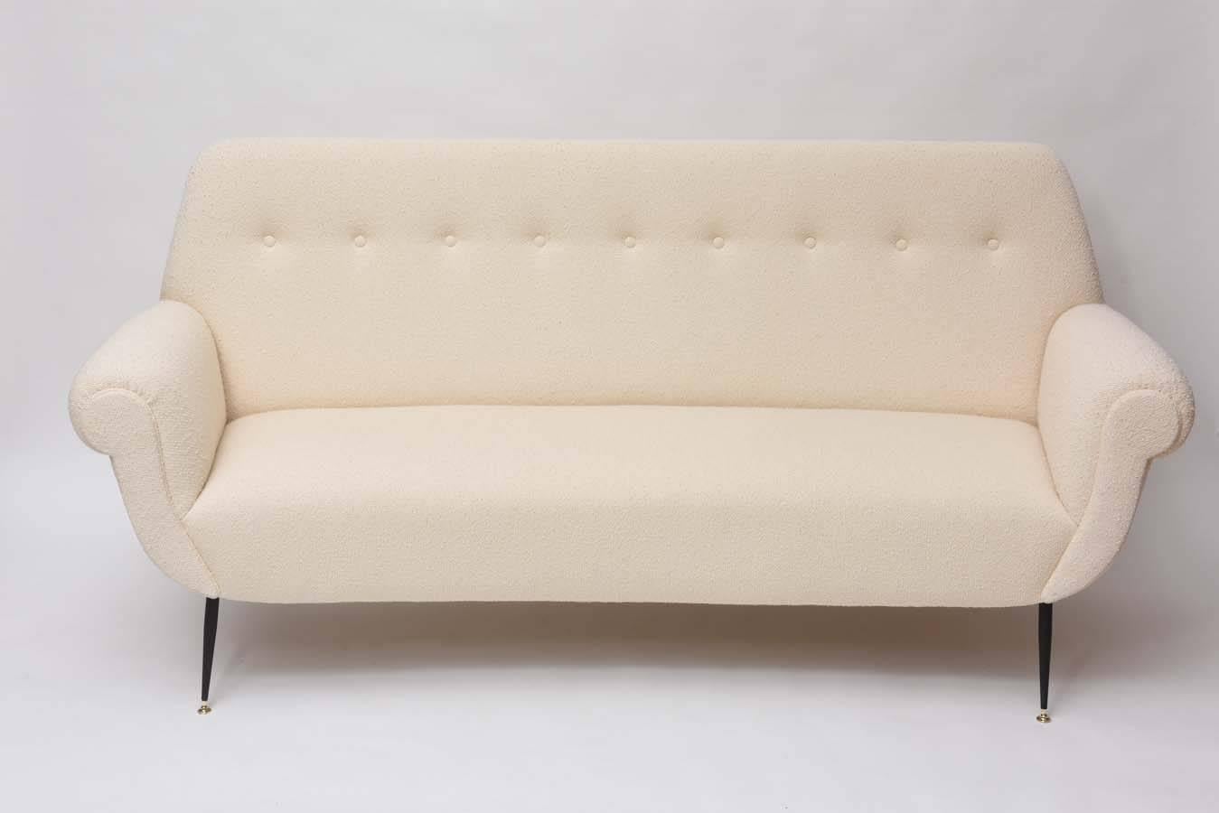 Mid-Century Modern Curved Sofa by Gigi Radice