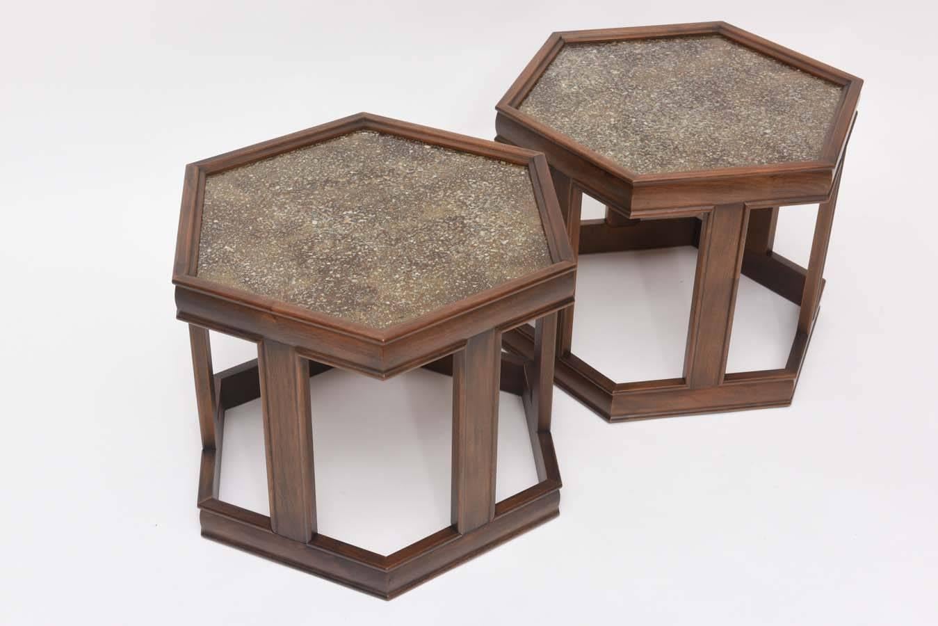 Pair of Occasional Tables by John Keal for Brown Saltman In Excellent Condition In North Miami, FL