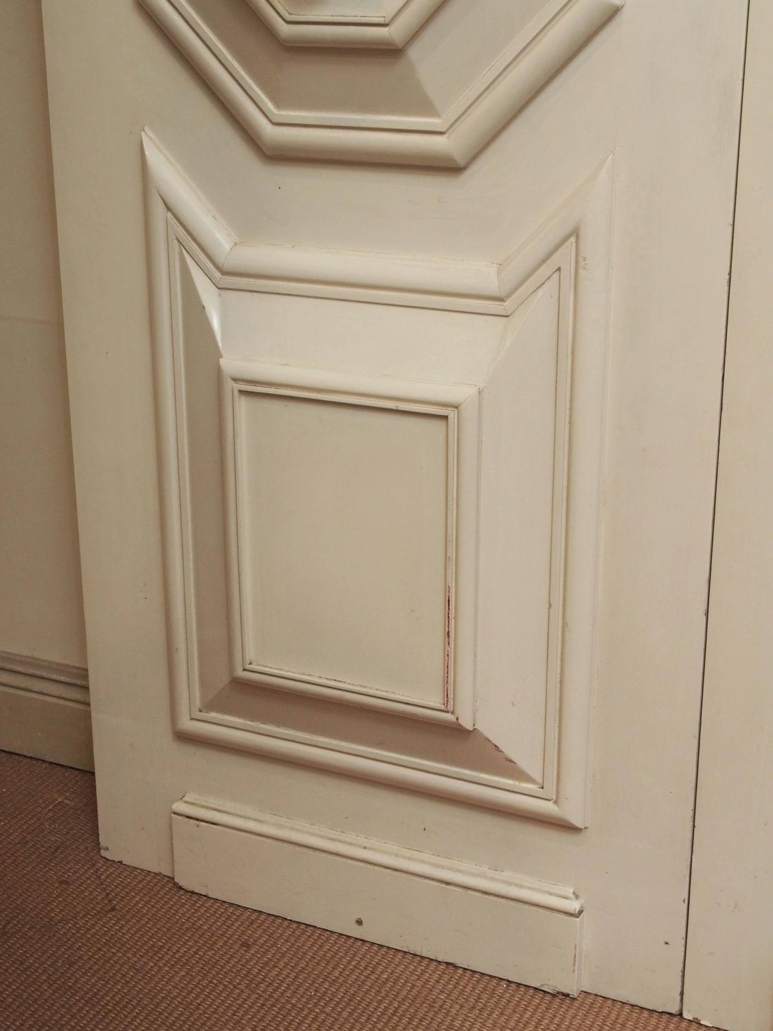 Pair of Ivory Lacquered Doors by Jean Deves For Sale at 1stdibs