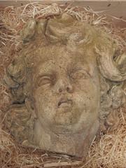 Plaster Cherub Face, French, Late 19th Century