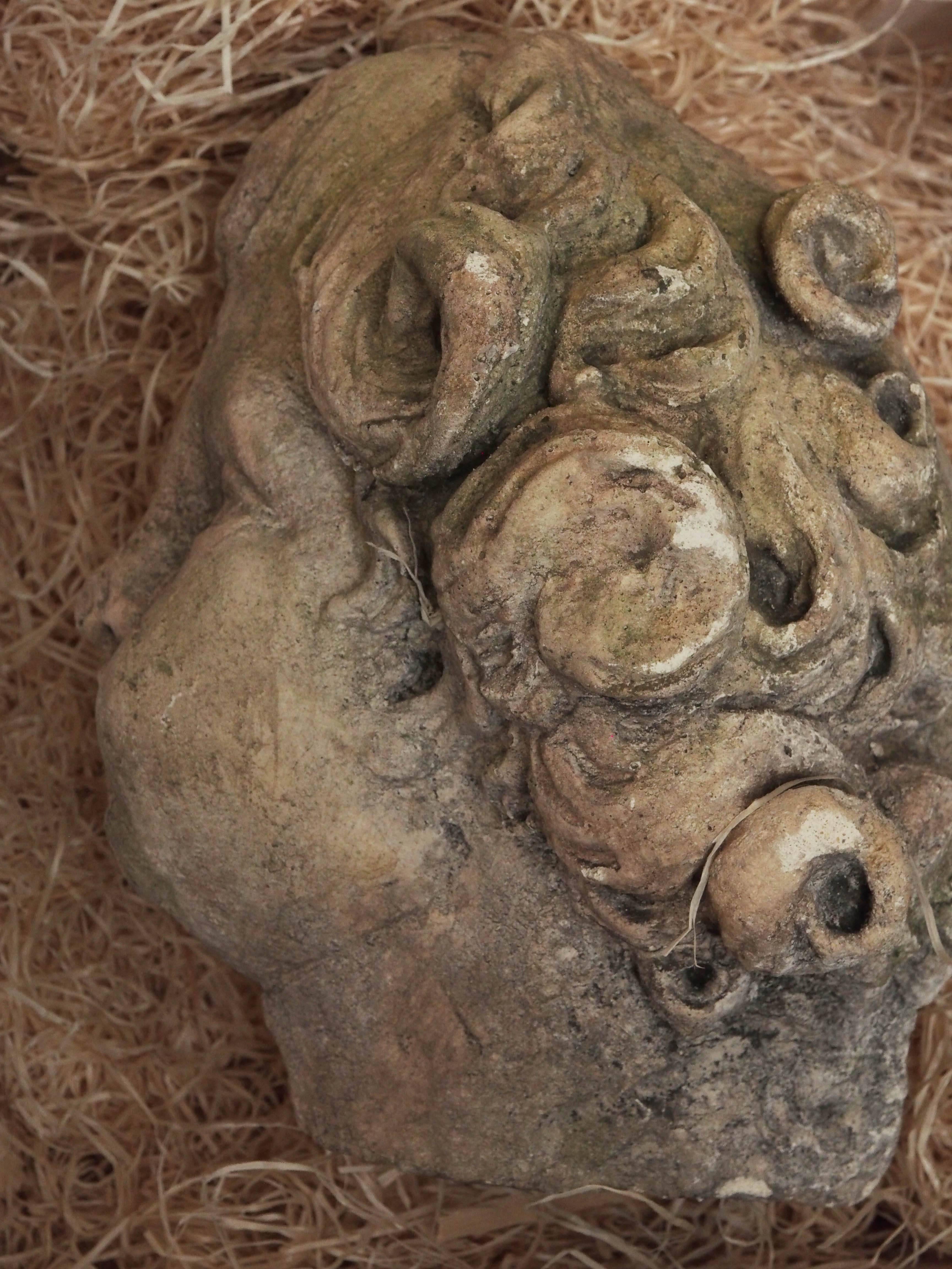 Plaster Cherub Face, French, Late 19th Century 2