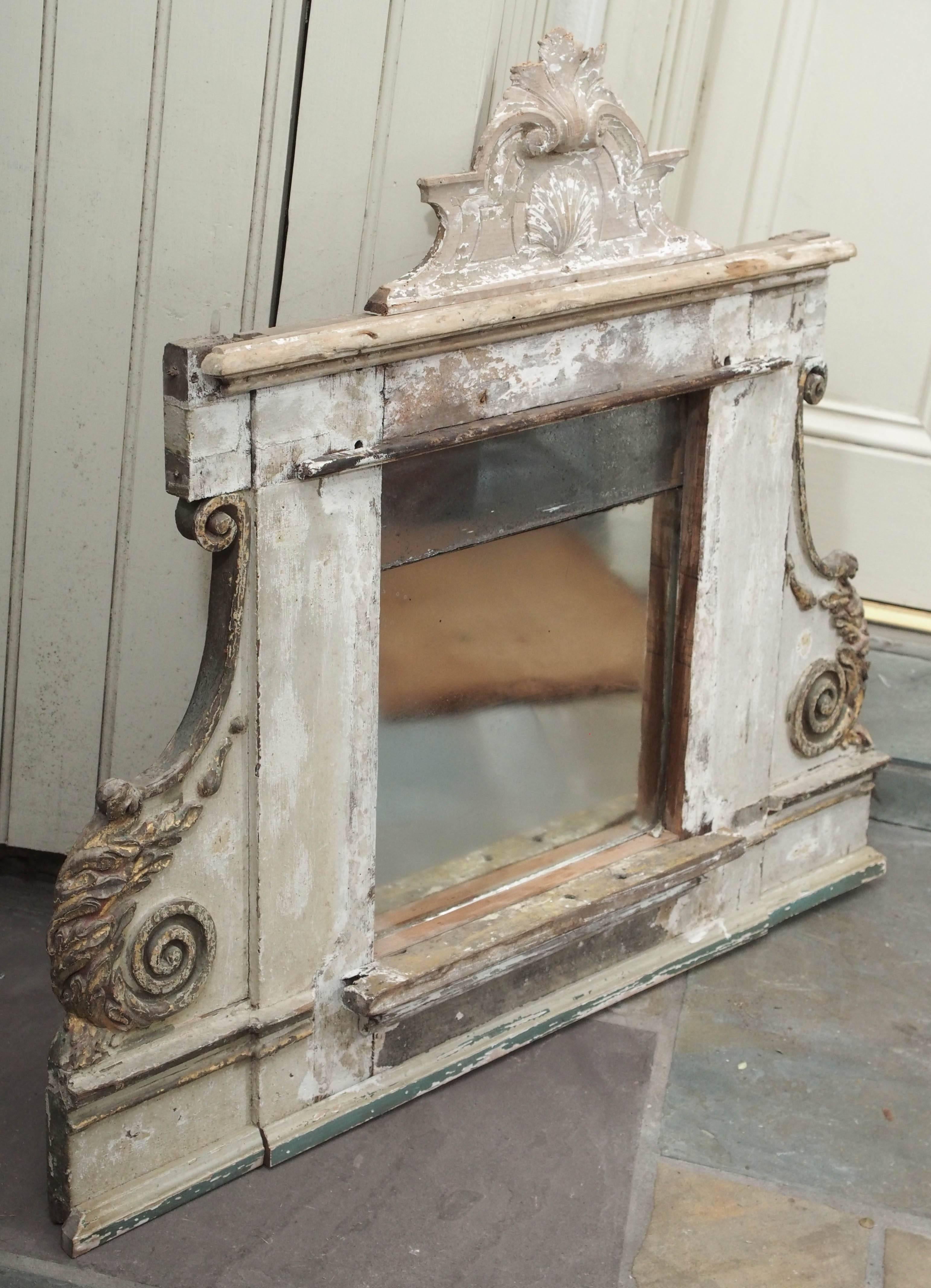 Mercury Glass Mirror, French 1
