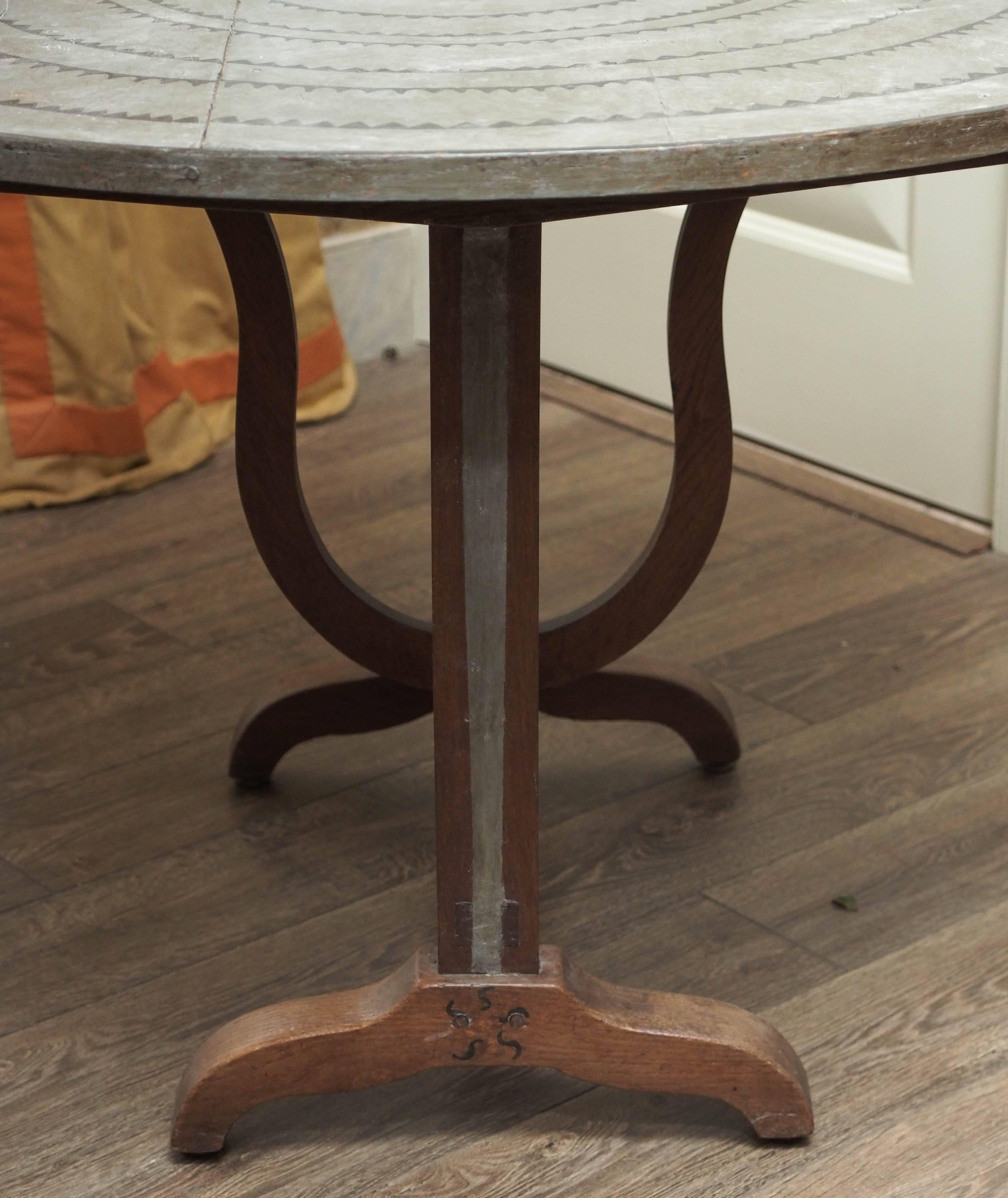 Late 19th Century French Century Oak Wine Table  1
