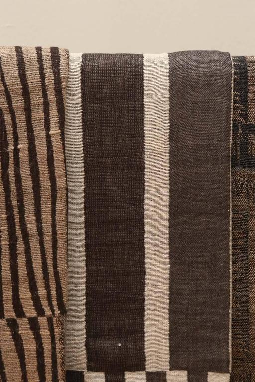 Indian Hand Woven Throws. Browns, Blacks, Grays and White. Wool and Raw