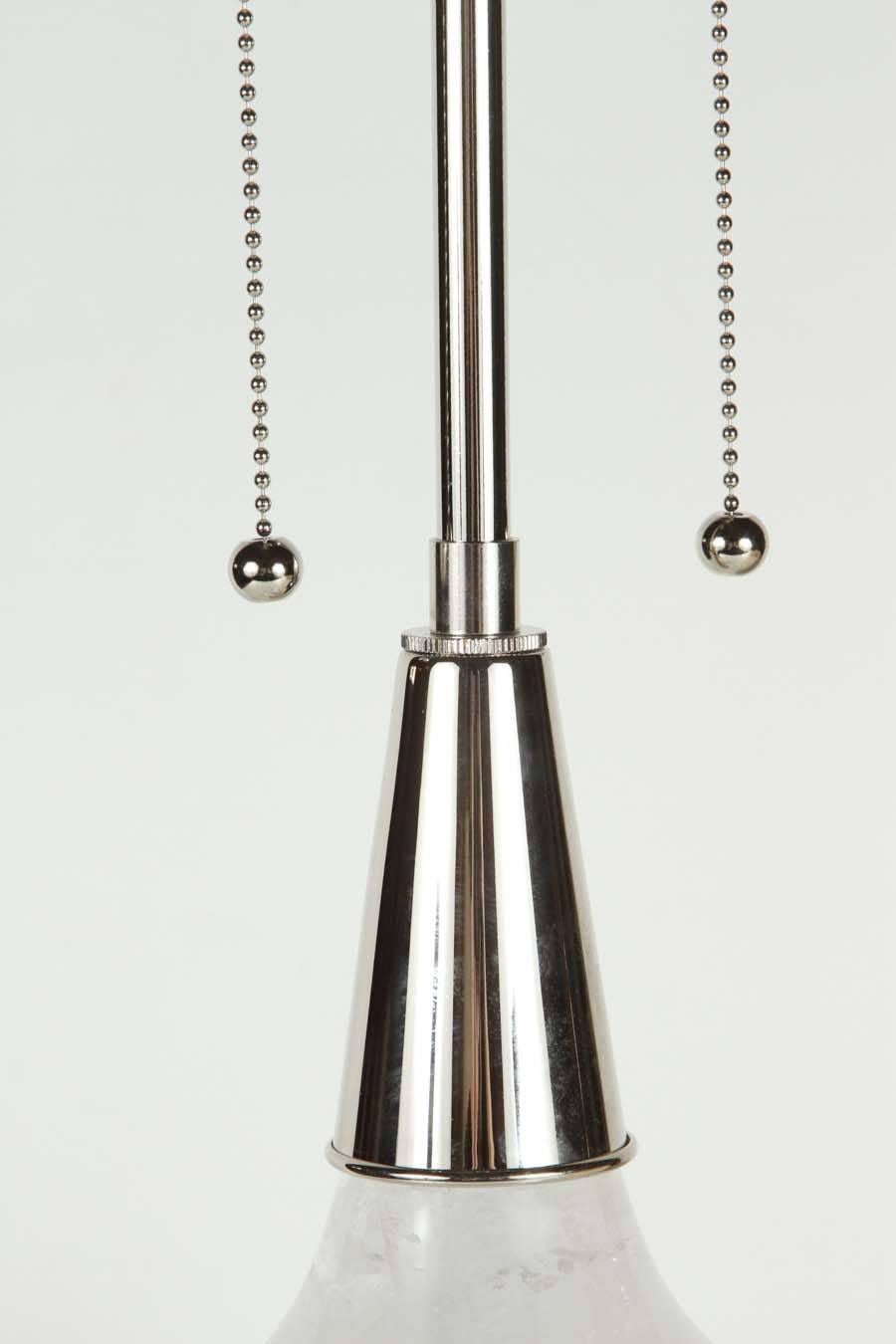 XXIe siècle et contemporain Lampe en cristal de roche «ino », exclusive et personnalisée en vente