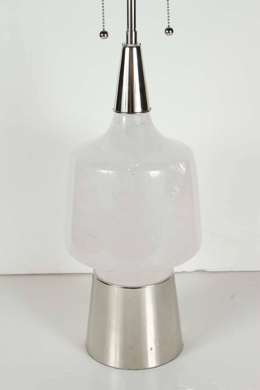 Métal Lampe en cristal de roche «ino », exclusive et personnalisée en vente