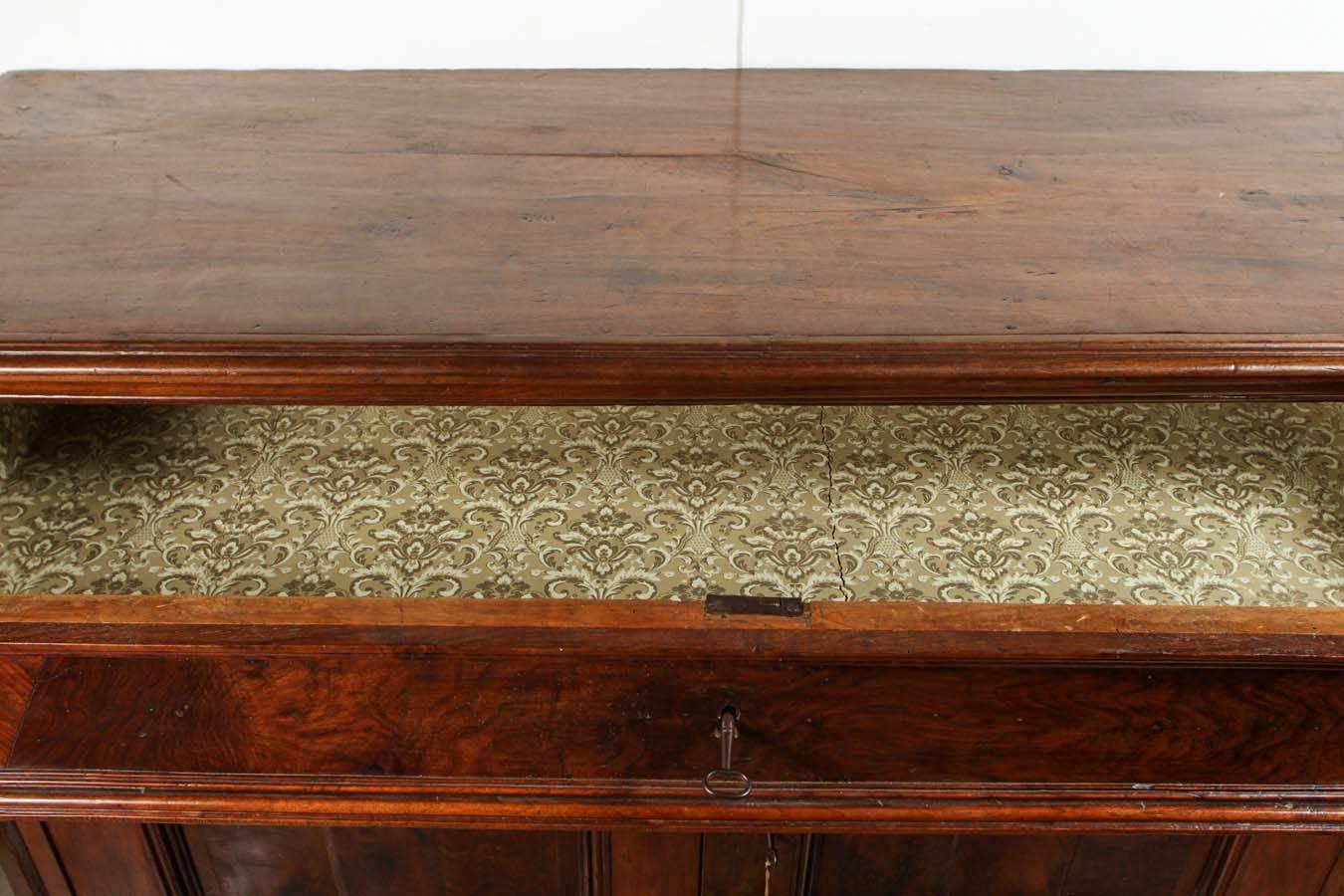 Gilt Solid Walnut, c. 1850, Tuscan Buffet For Sale