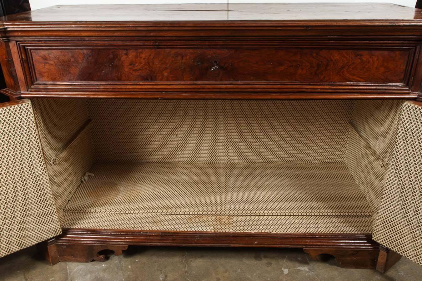 Solid Walnut, c. 1850, Tuscan Buffet In Good Condition For Sale In Newport Beach, CA