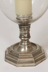 Unusually Large Indian Cut-Glass Hurricane