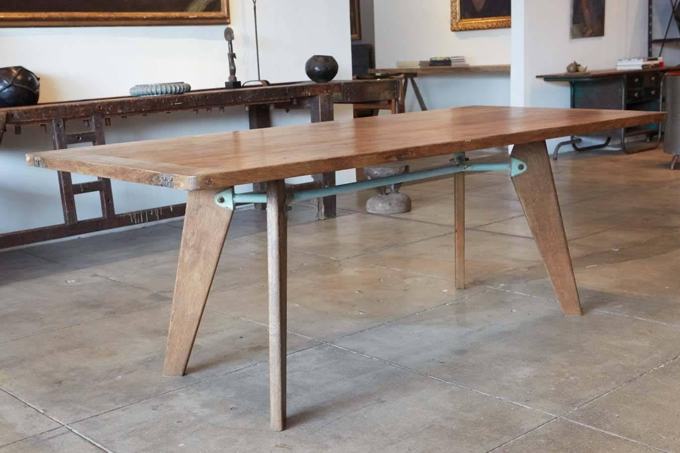 Jean Prouvé Table with Extenders, France, 1949 Jean Prouvé Ateliers 6