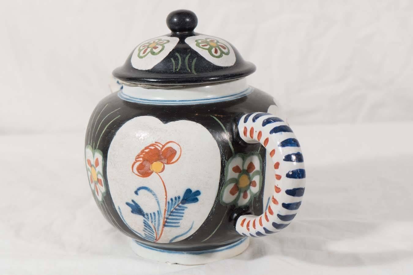 Early 18th Century Dutch Delft Individual Tea Pot 3