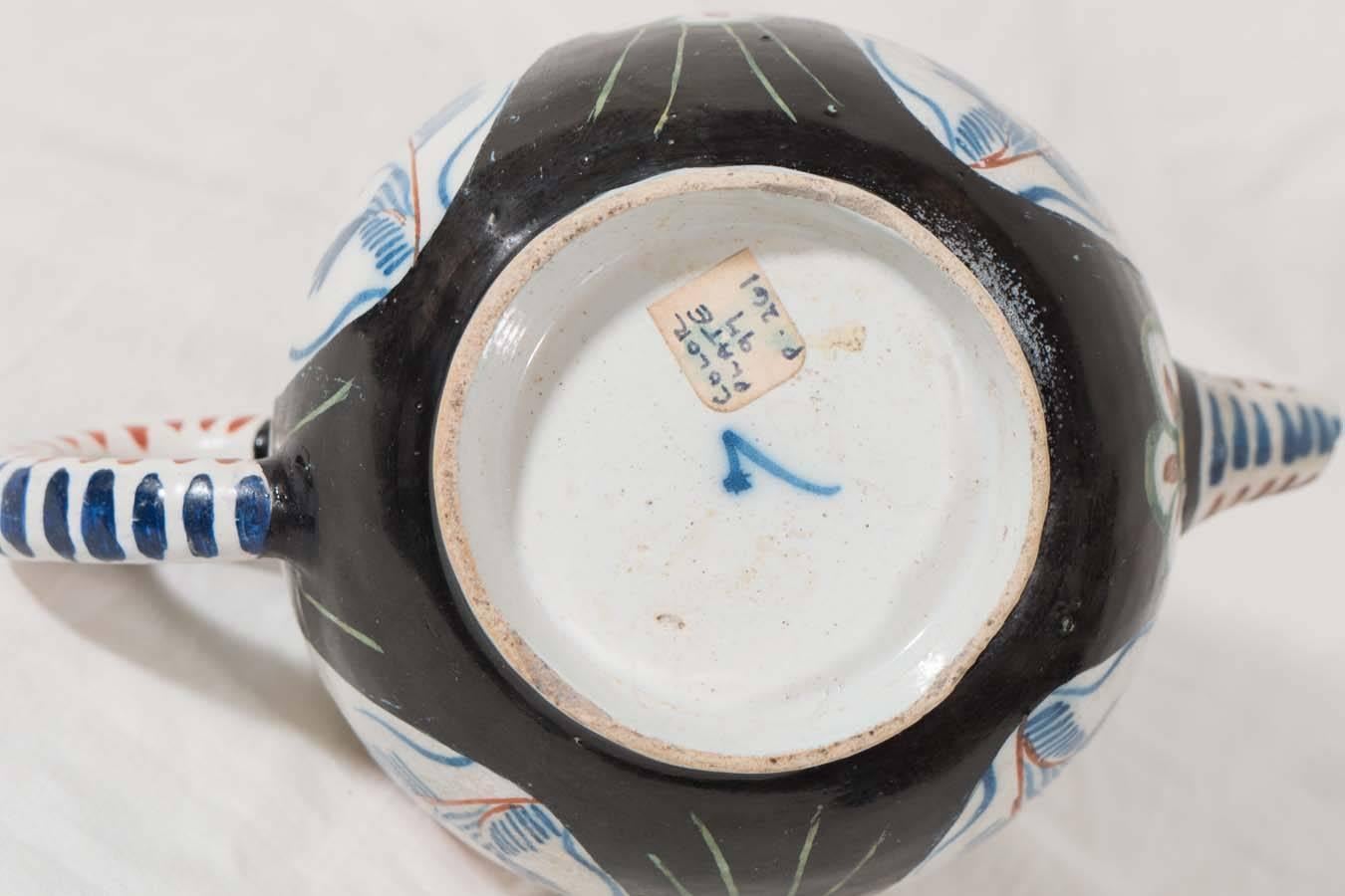 Early 18th Century Dutch Delft Individual Tea Pot 5