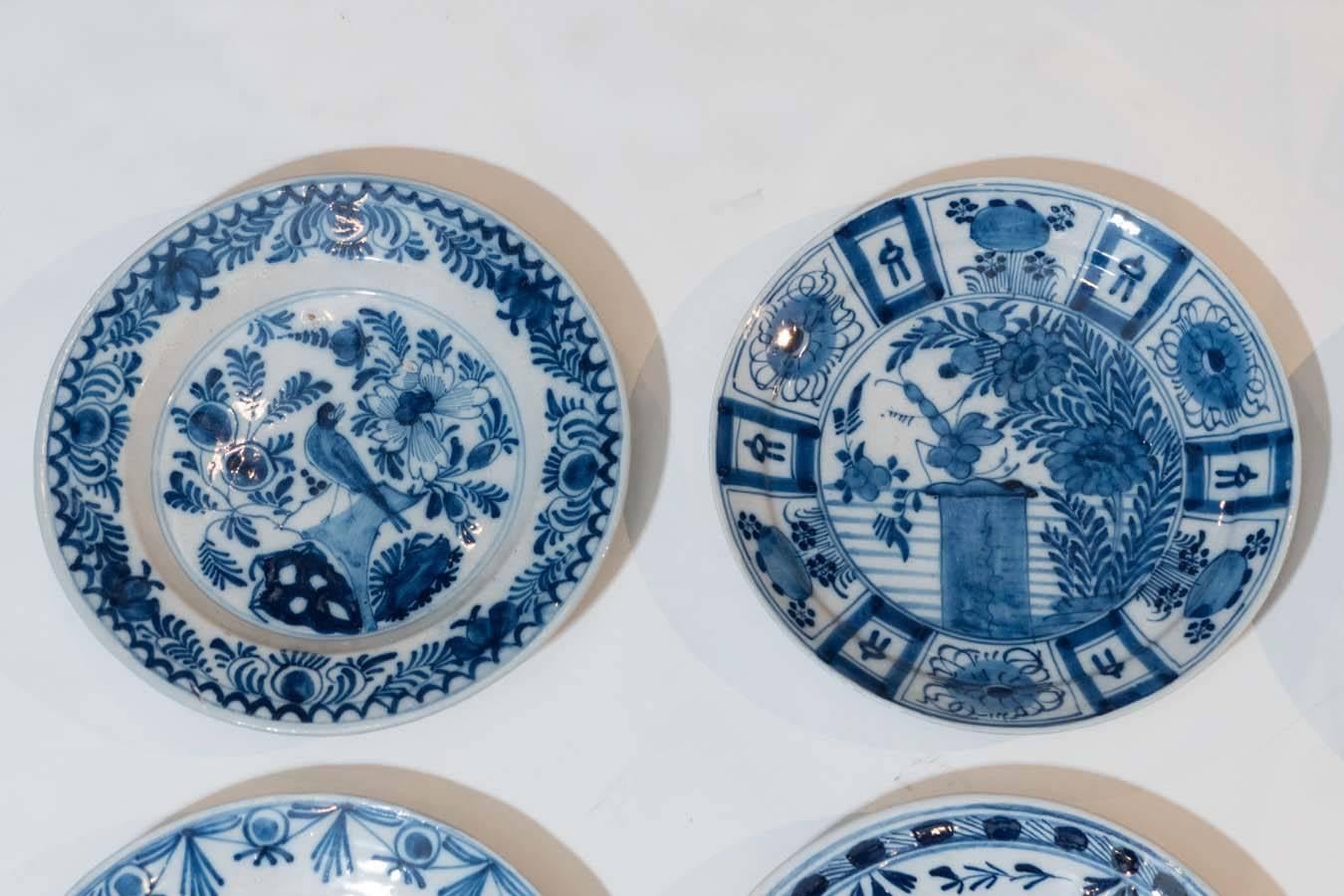 Part of Our Collection of Antique Blue and White Dutch Delft Dishes and Chargers In Excellent Condition In Katonah, NY