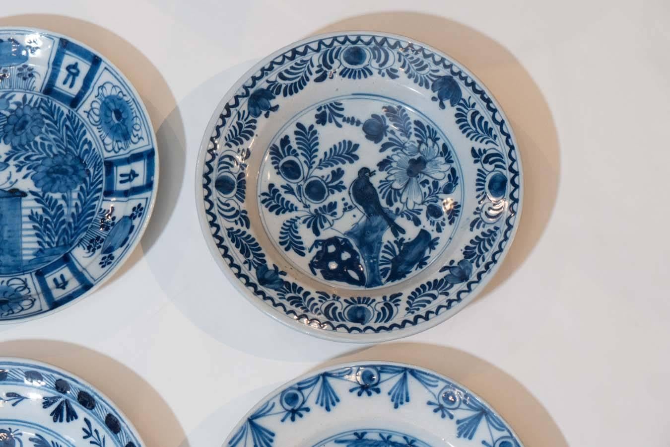 Early 19th Century Part of Our Collection of Antique Blue and White Dutch Delft Dishes and Chargers