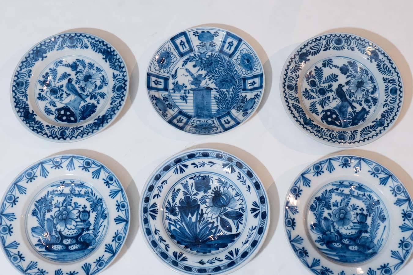 Part of Our Collection of Antique Blue and White Dutch Delft Dishes and Chargers 1