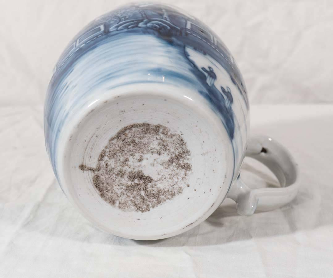 Late 18th Century Chinese Blue and White Porcelain Mug 5