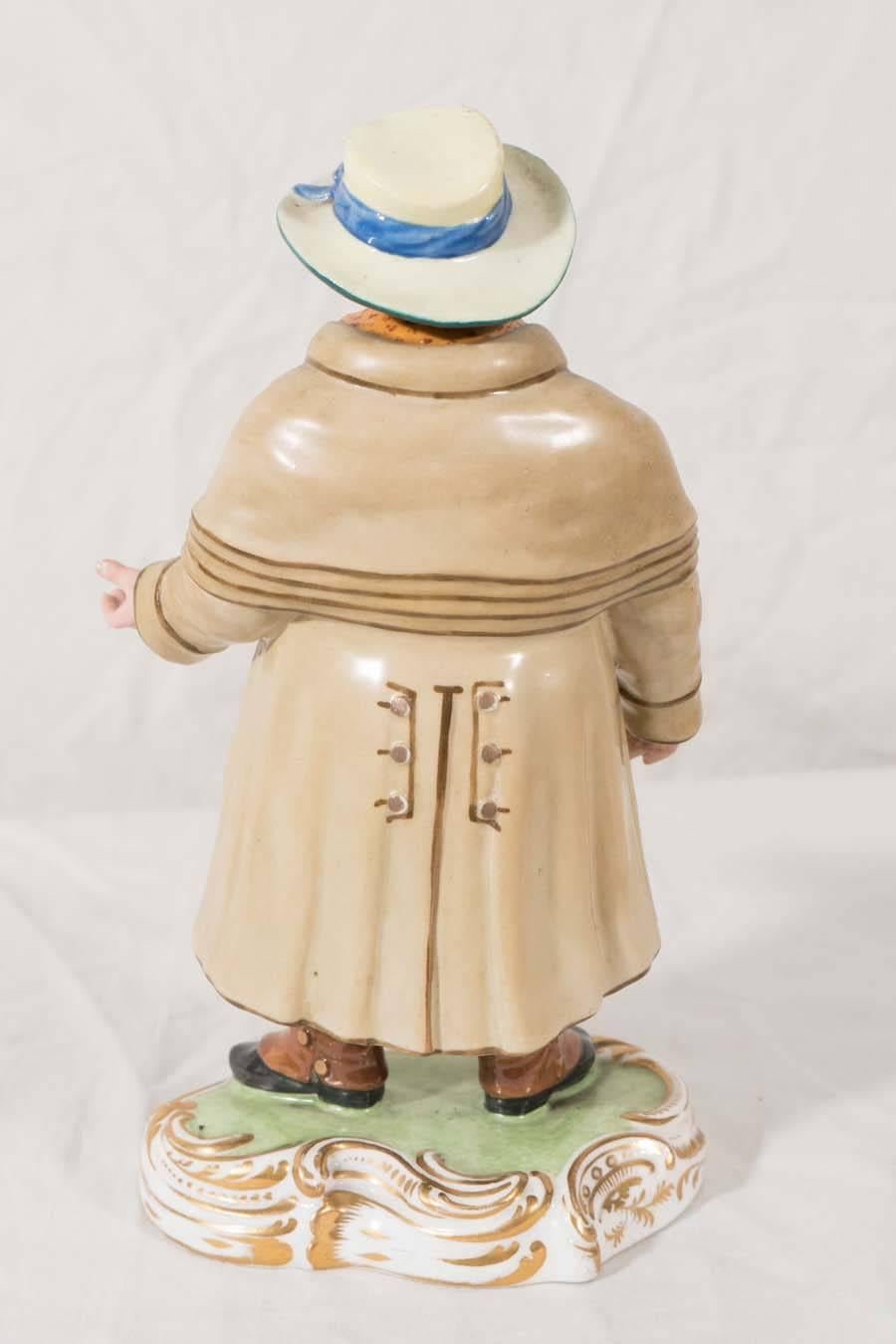 Porcelain Nodding Head Figurine of Victorian Coachman IN STOCK