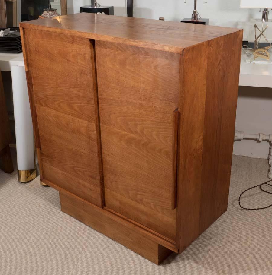 French Oak and Elm Cabinet, France, circa 1945 In Excellent Condition In New York, NY