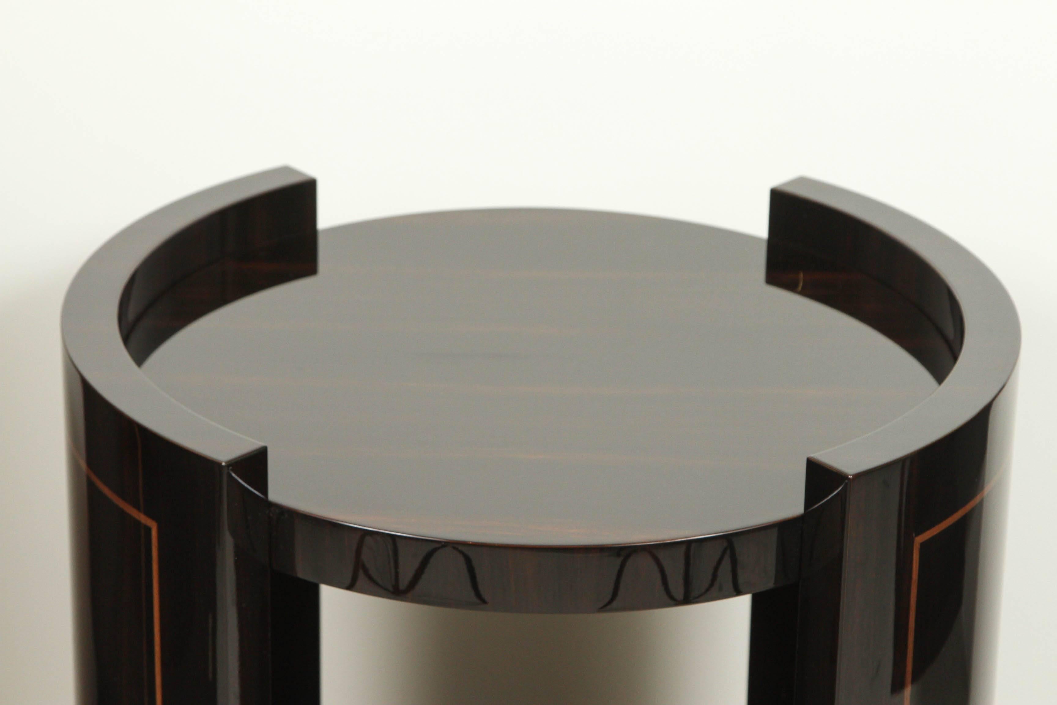 Inlay Art Deco Style Side Table For Sale