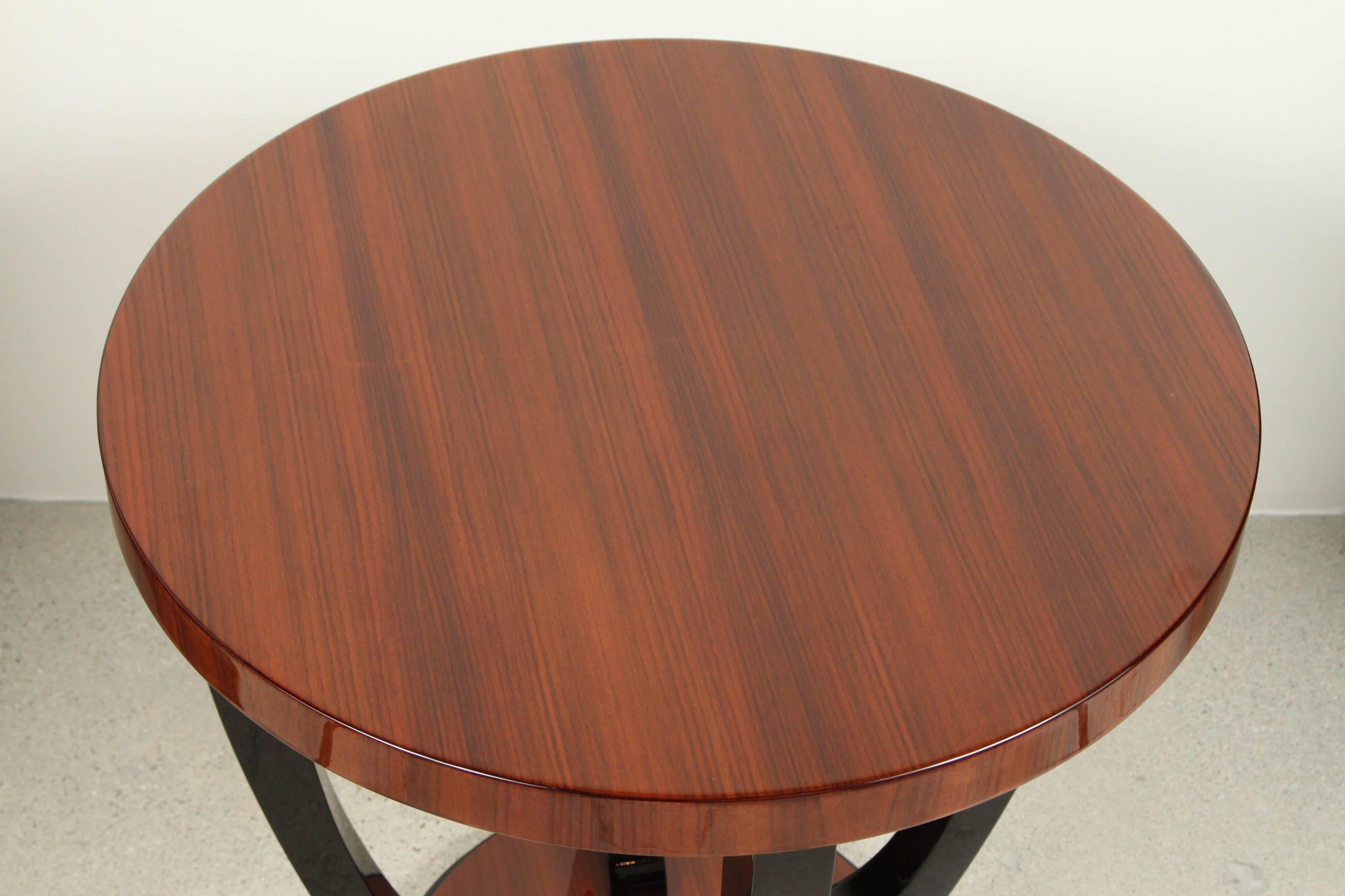 Rosewood Art Deco Style Side Table For Sale