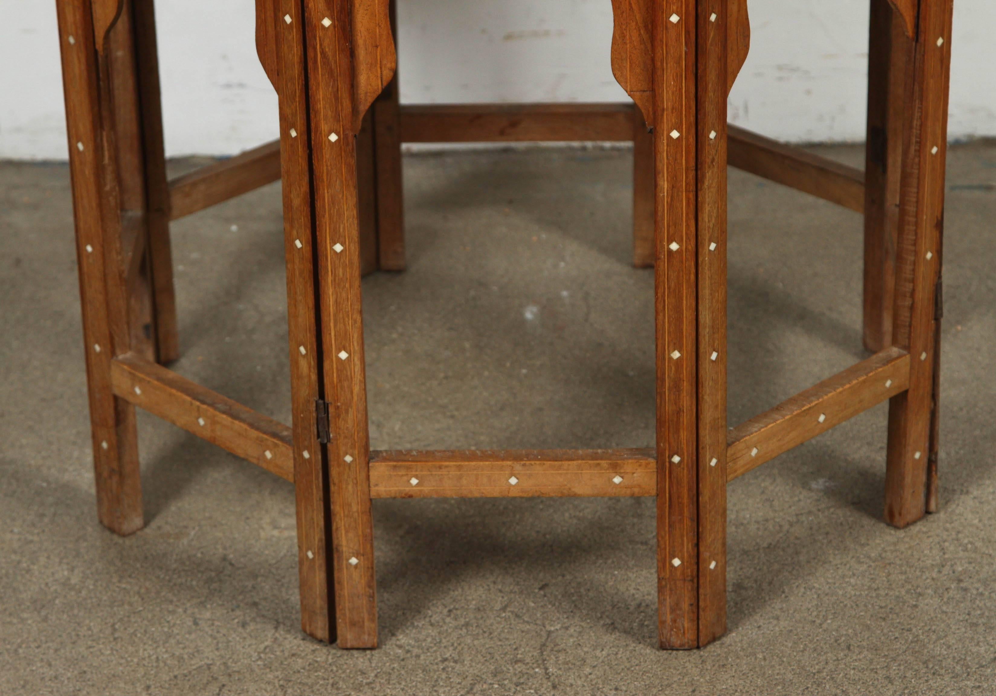 Hand-Crafted Anglo-Indian Octagonal Game Chest Table