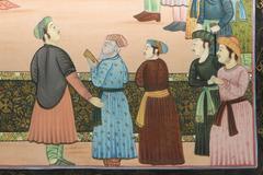 Mughal Indian Silk Painting