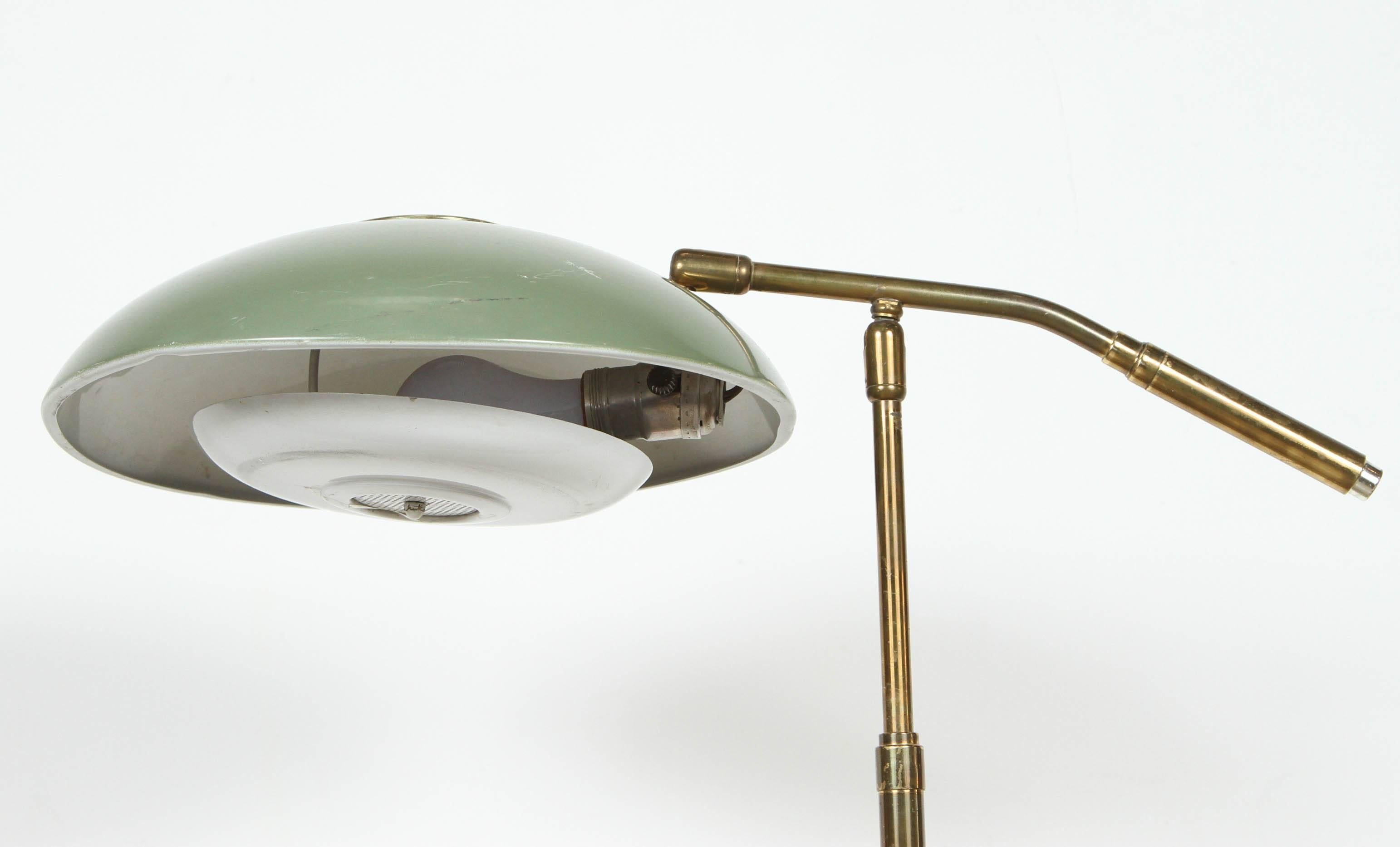Brass Gerald Thurston Floor Lamp for Lightolier