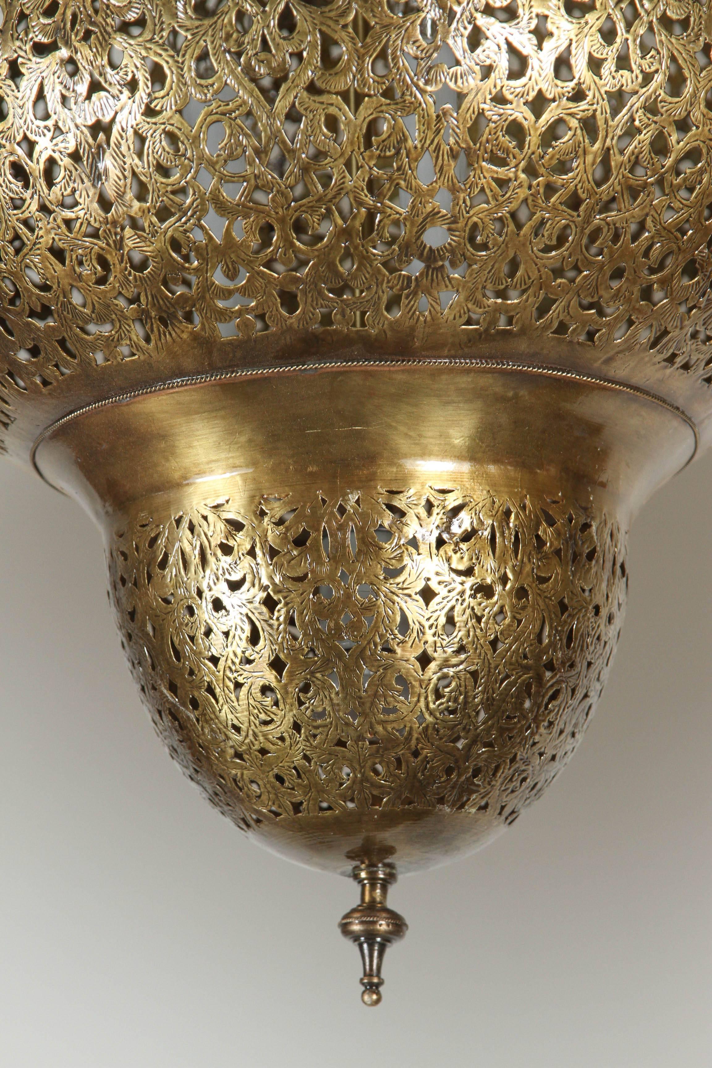 brass chandelier