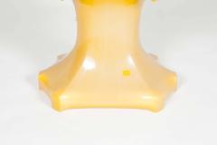 1960's Formed Plastic Floor Lamp in Bright Yellow