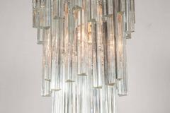 Large Tiered Glass Chandelier