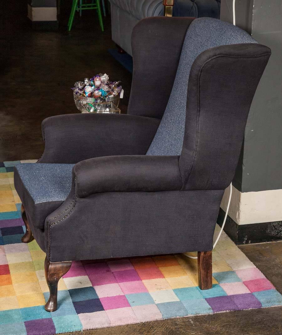Contemporary Bespoke Classic Wingback Armchair by Pitfield London For Sale