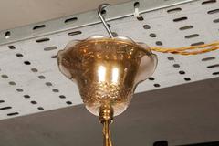 Stunning Amber Cut Glass Twelve-Arm Chandelier