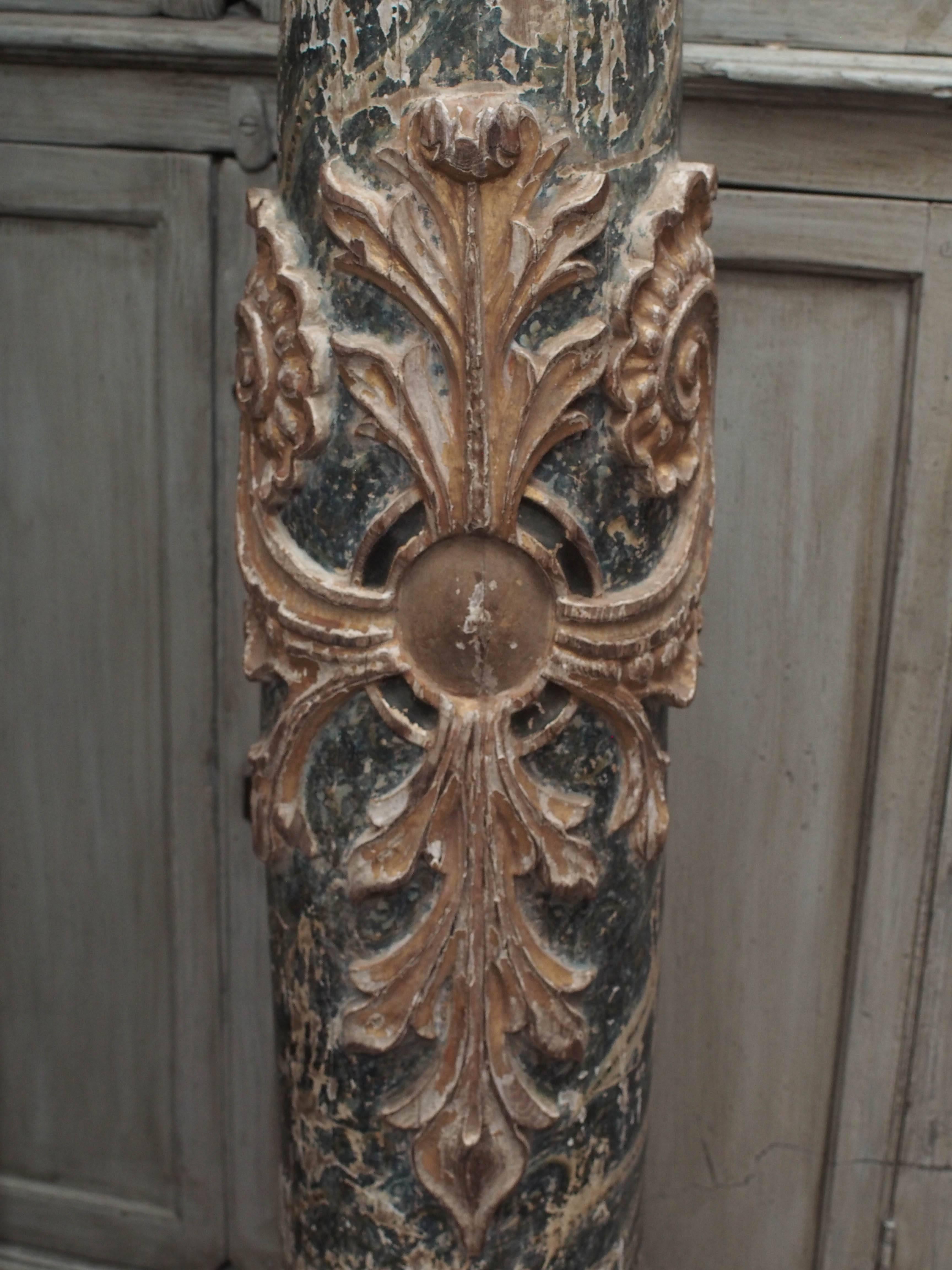 Carved 17th Century Portuguese Columns