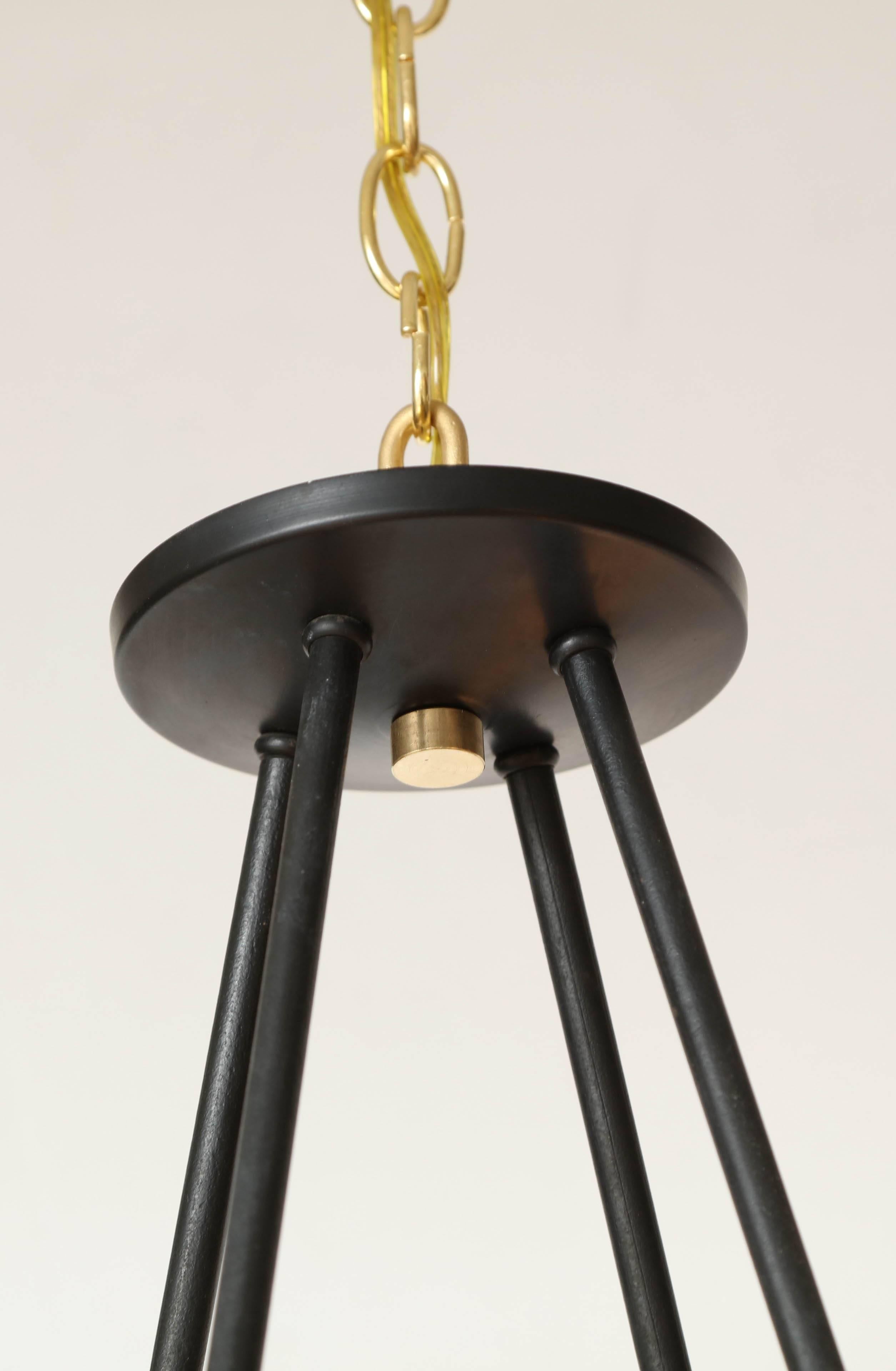  Pierced Brass Four-Light Chandelier by Gerald Thurston for Lightolier 2
