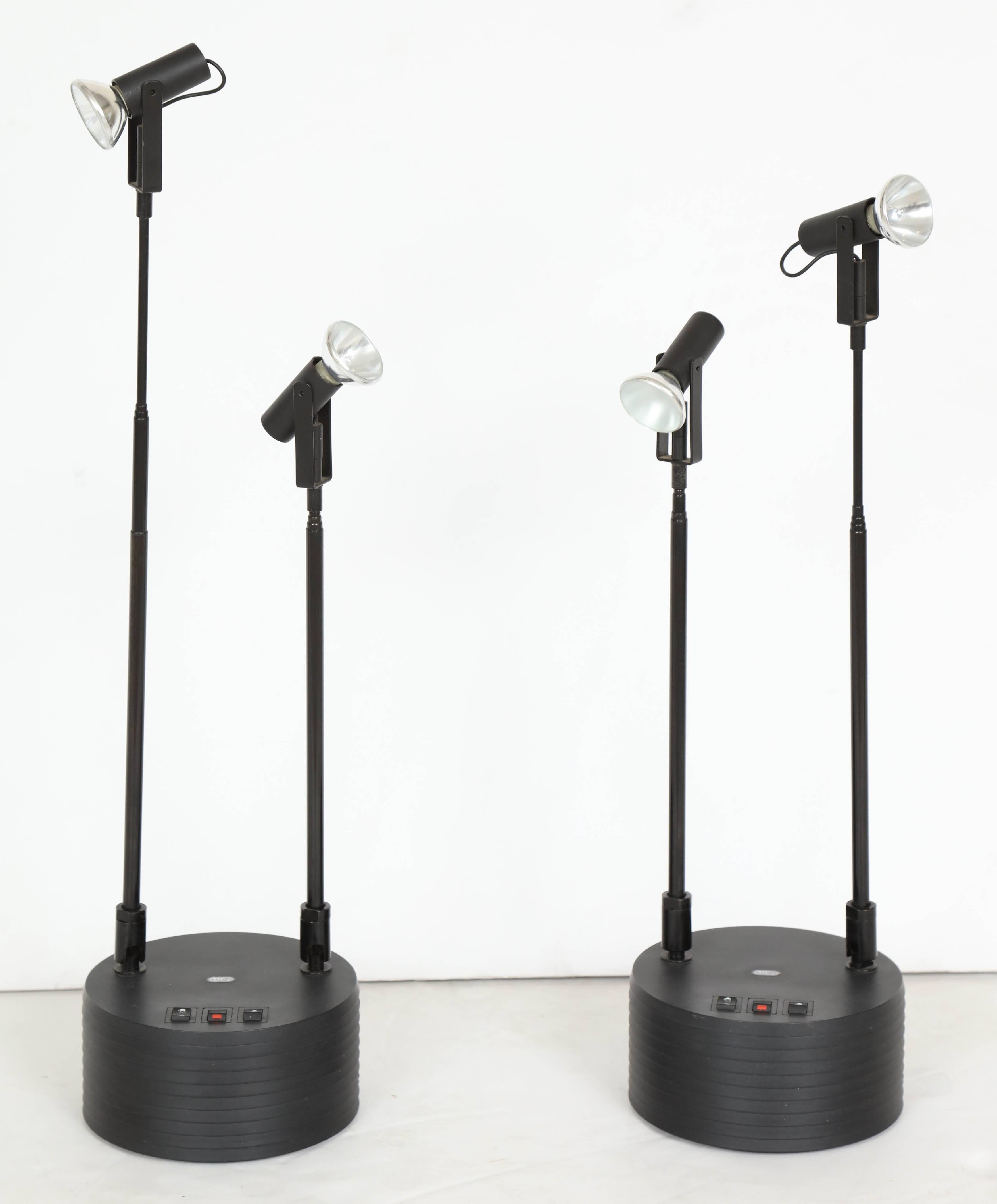 Italian Pair Sciopticon Lamps by Hans Ansems for Luxo