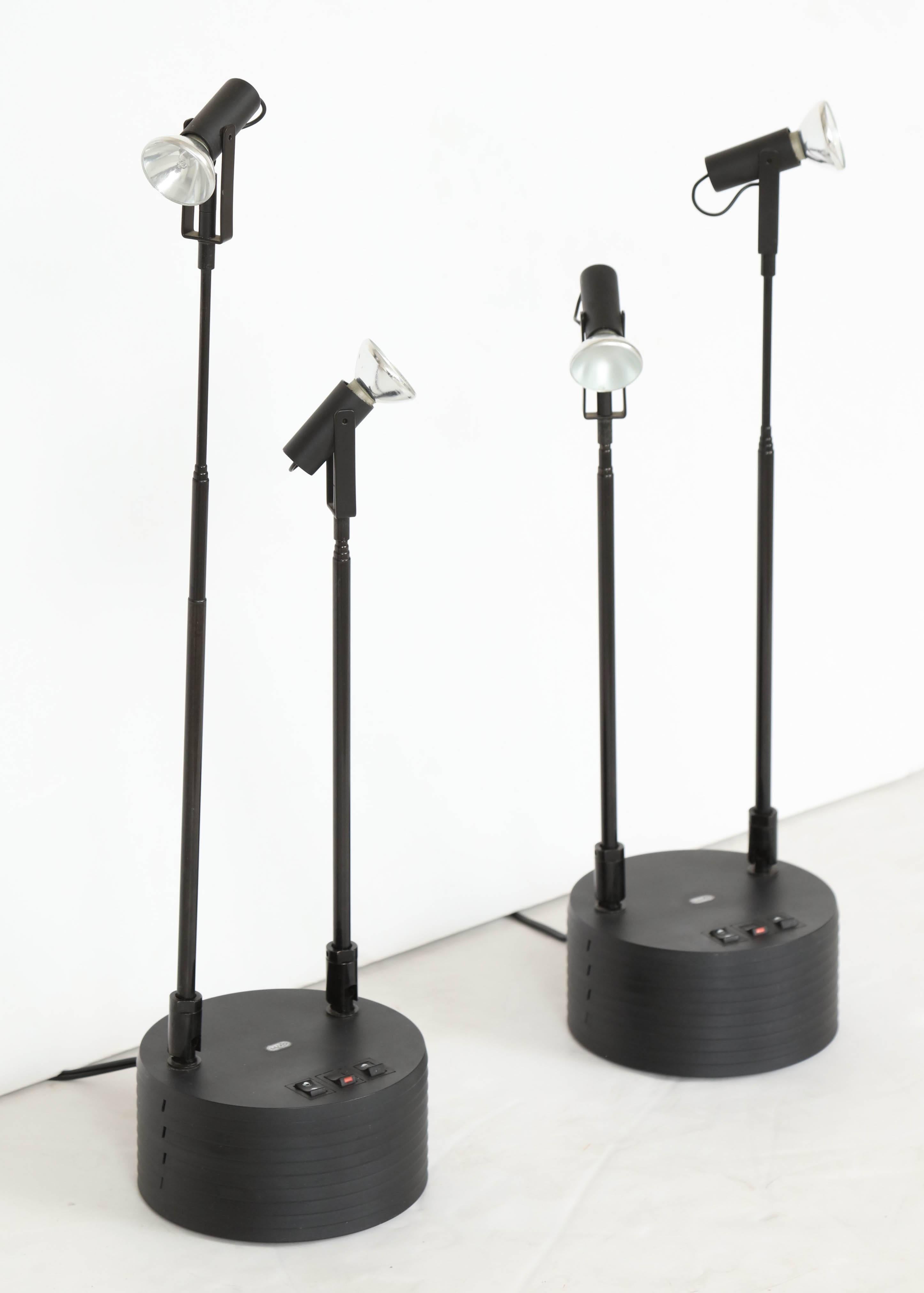 Painted Pair Sciopticon Lamps by Hans Ansems for Luxo