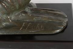 Art Deco Frederic C. Focht Cast Bronze Statue "Toujours Plus Haut"