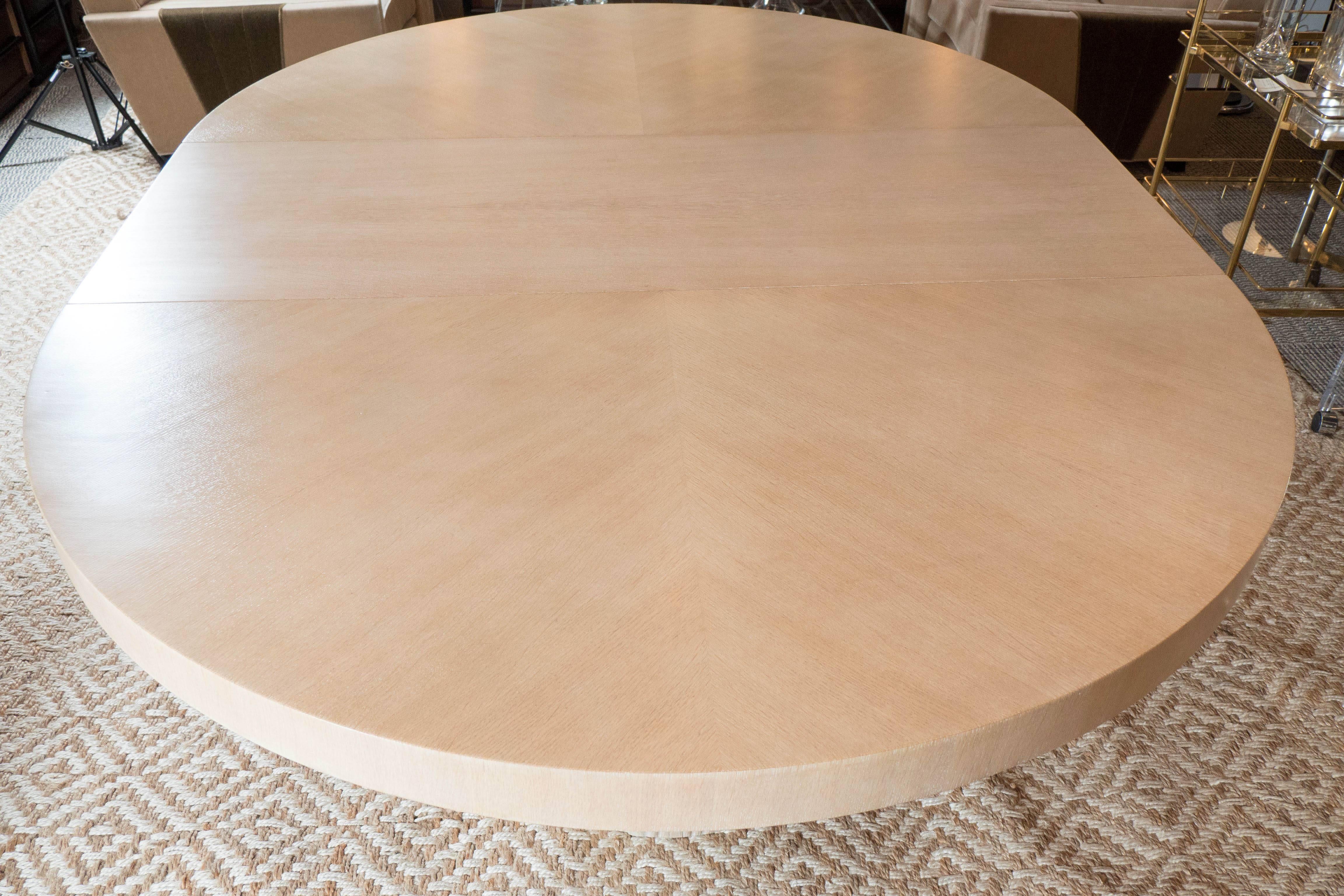 Extendable White Oak Table for Schmieg & Kotzian by Dorothy Draper 4