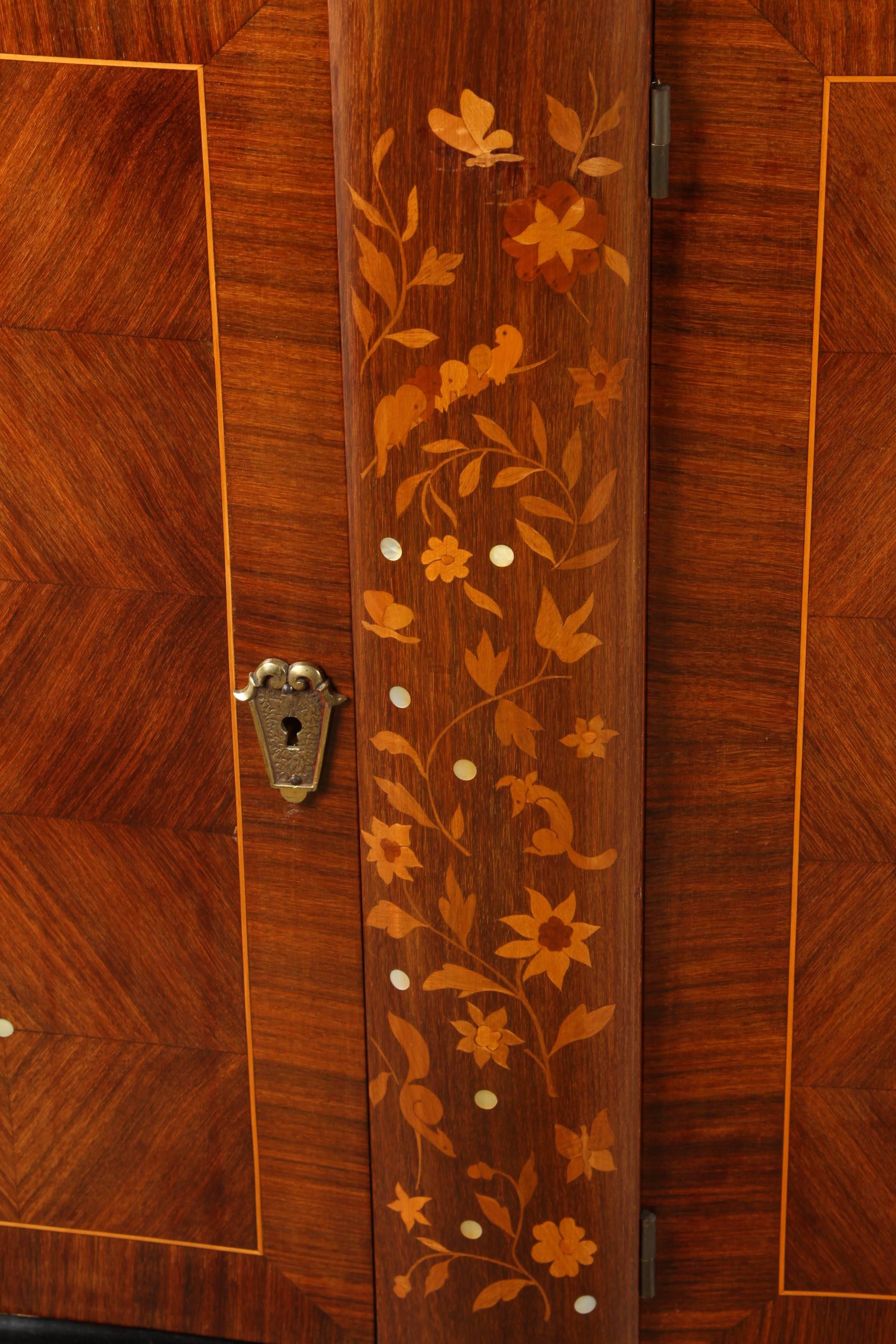 Andre Leleu Art Deco Inlaid Sideboard In Good Condition In San Marino, CA