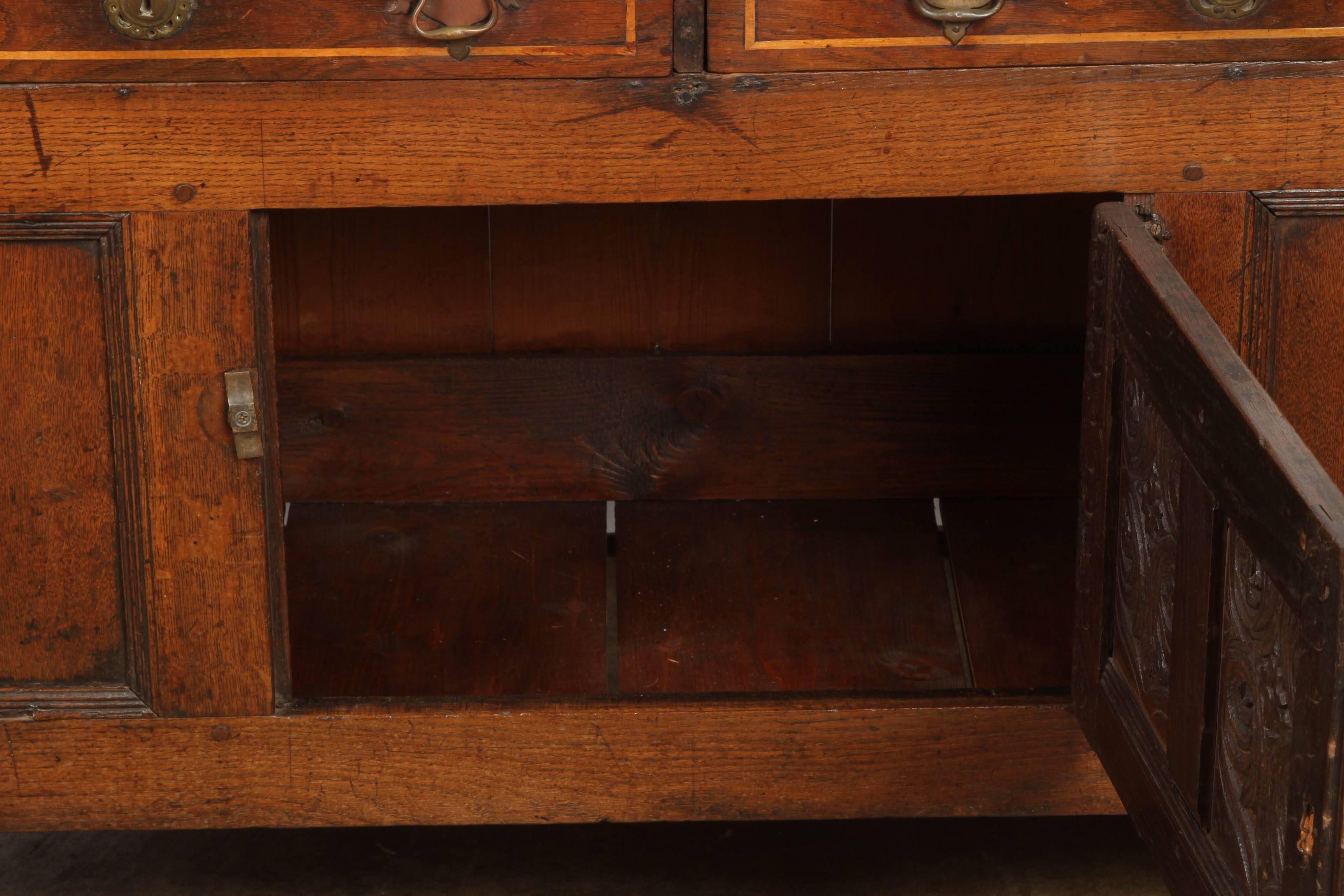 19th Century English Oak Sideboard 1