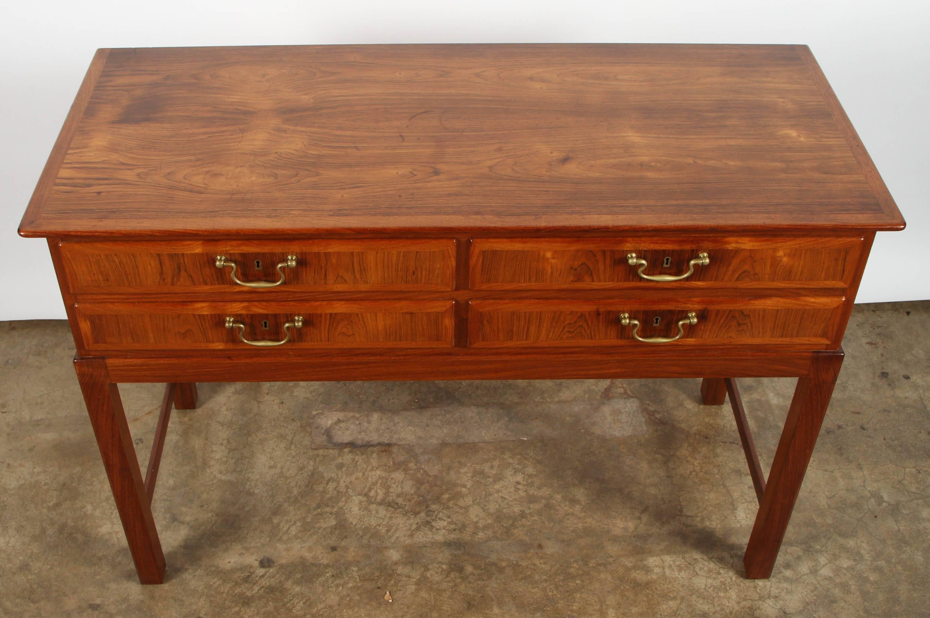 Danish Rosewood Sideboard by Ole Wanshcer For Sale