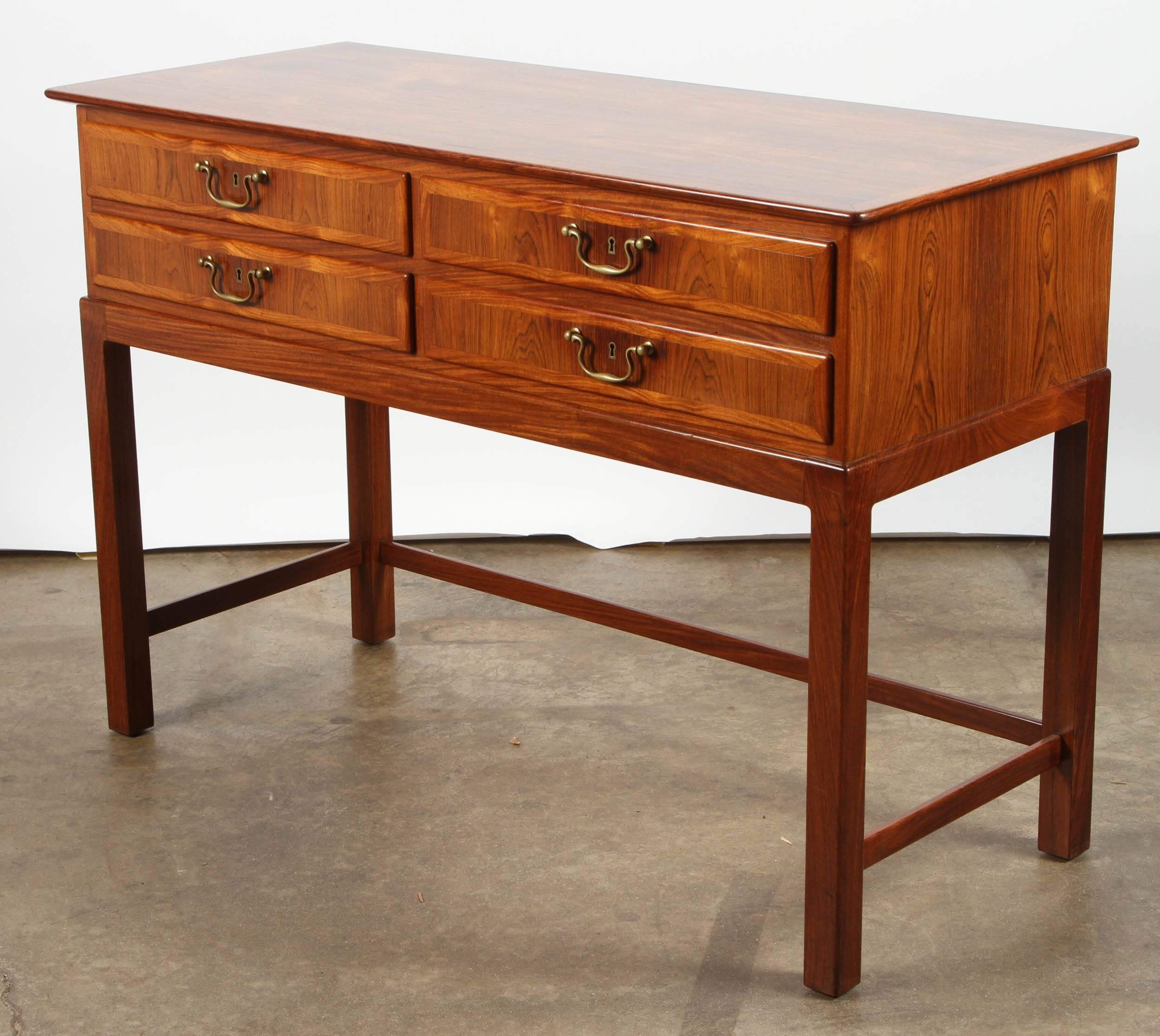 Rosewood Sideboard by Ole Wanshcer For Sale 1