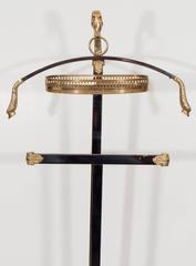 Mid-Century Maison Jansen Gentlemen's Valet in Polished Steel and Brass
